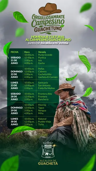 Orgullosamente campesino guachetuno · Alcaldía de Guachetá