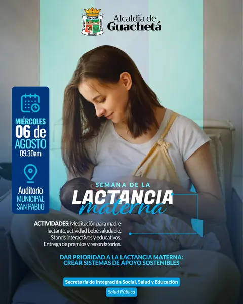 Semana de la Lactancia Materna · Alcaldía de Guachetá