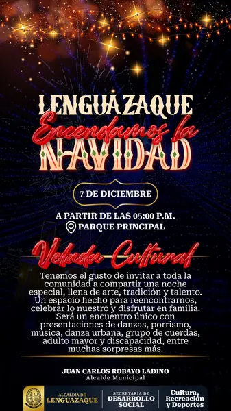 Encendamos la Navidad · Alcaldía de Lenguazaque