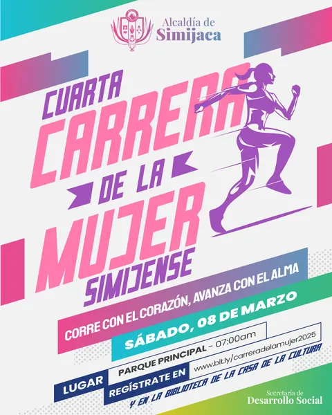 Cuarta Carrera de la Mujer Simijense · Alcaldía de Simijaca