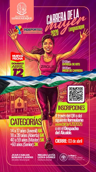 Carrera de la Mujer 2026 · Alcaldía de Lenguazaque