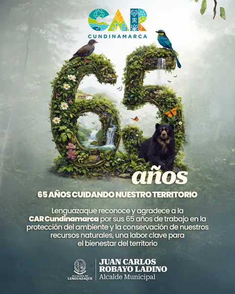 65 años de la CAR Cundinamarca · Alcaldía de Lenguazaque